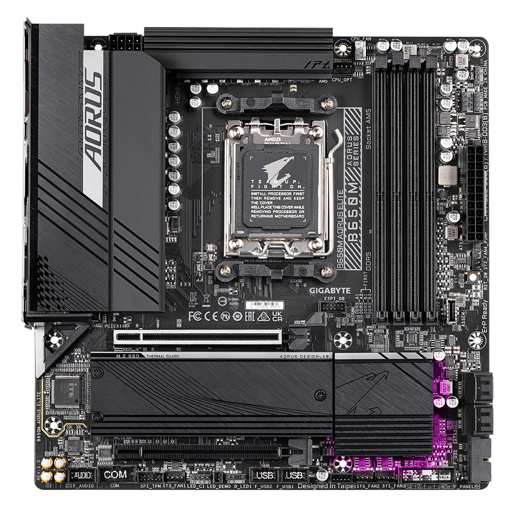 GIGABYTE B650M AORUS ELITE AMD mATX Motherboard | B650M - AORUS - ELITE | - Vektra Computers LLC