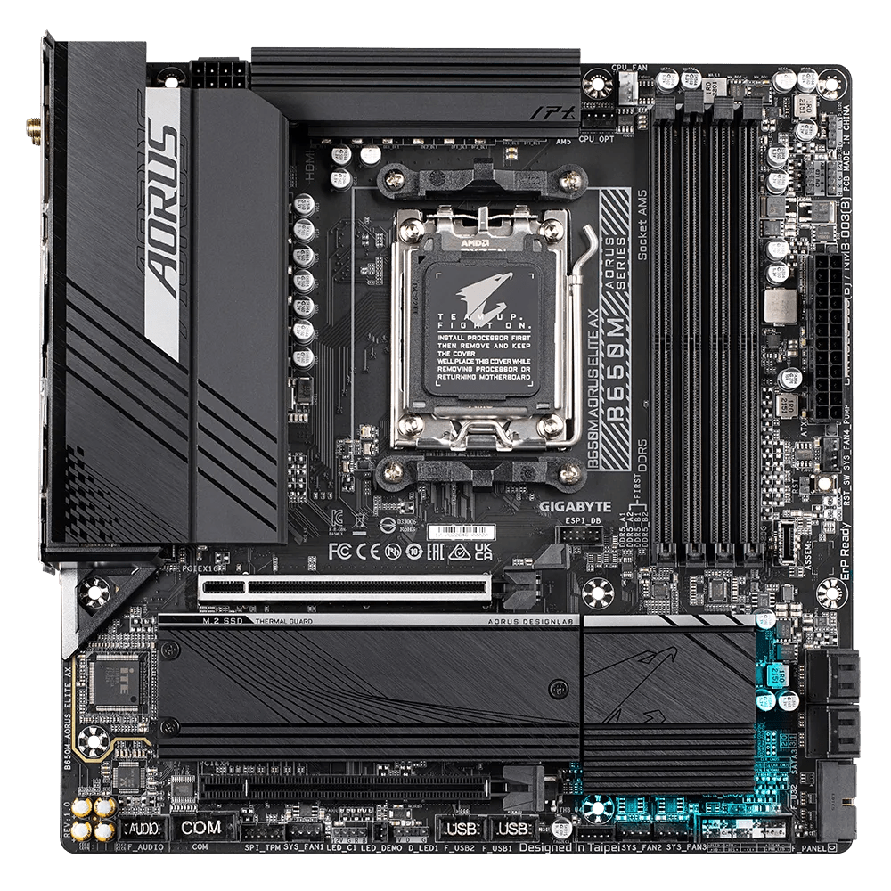 GIGABYTE B650M AORUS ELITE AX AMD mATX Motherboard | B650M - AORUS - ELITE - AX | - Vektra Computers LLC