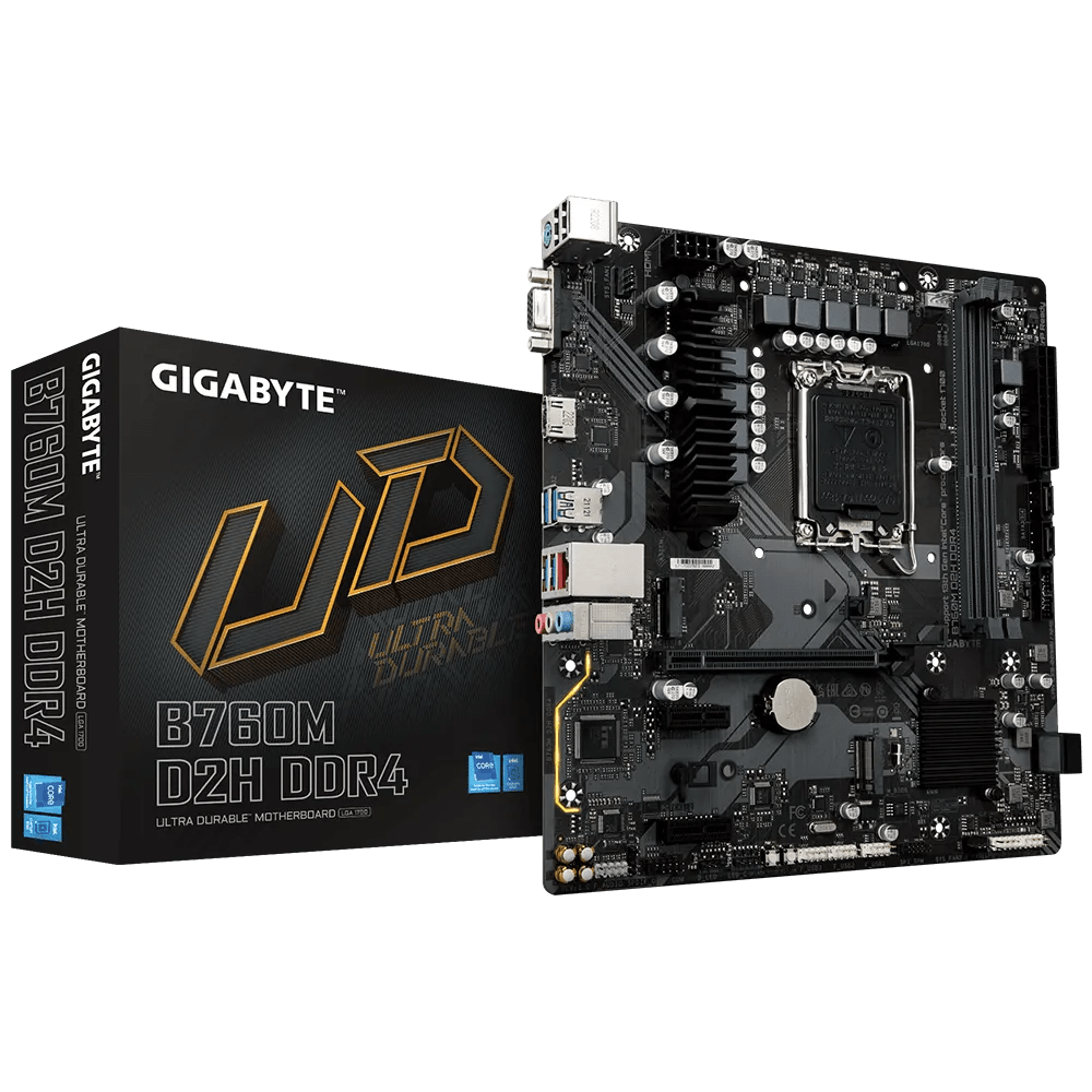 GIGABYTE B760M D2H DDR4 Intel 700 Series mATX Motherboard | B760M - D2H - DDR4 | - Vektra Computers LLC