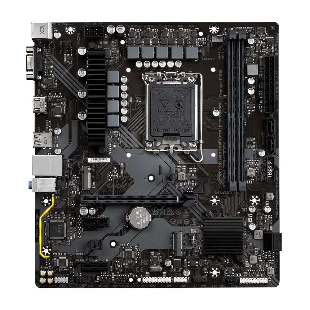 GIGABYTE B760M D2H DDR4 Intel 700 Series mATX Motherboard | B760M - D2H - DDR4 | - Vektra Computers LLC