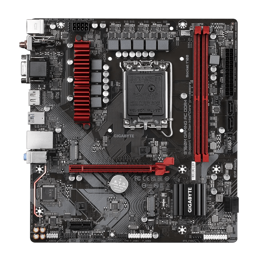 GIGABYTE B760M GAMING AC DDR4 Intel 700 Series mATX Motherboard | B760M - GAMING - AC - DDR4 | - Vektra Computers LLC