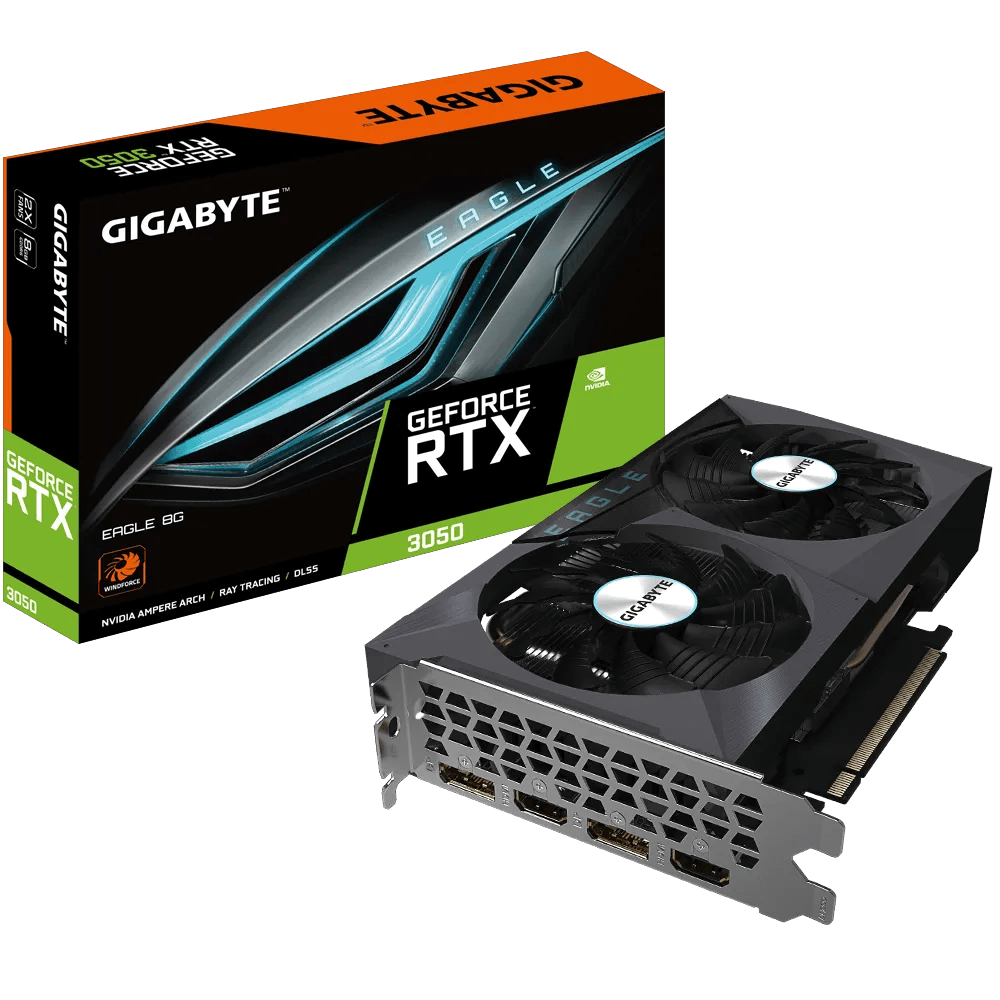 GIGABYTE GeForce RTX 3050 EAGLE 8G Gaming Graphics Card | GV - N3050EAGLEOC - 8GD | - Vektra Computers LLC