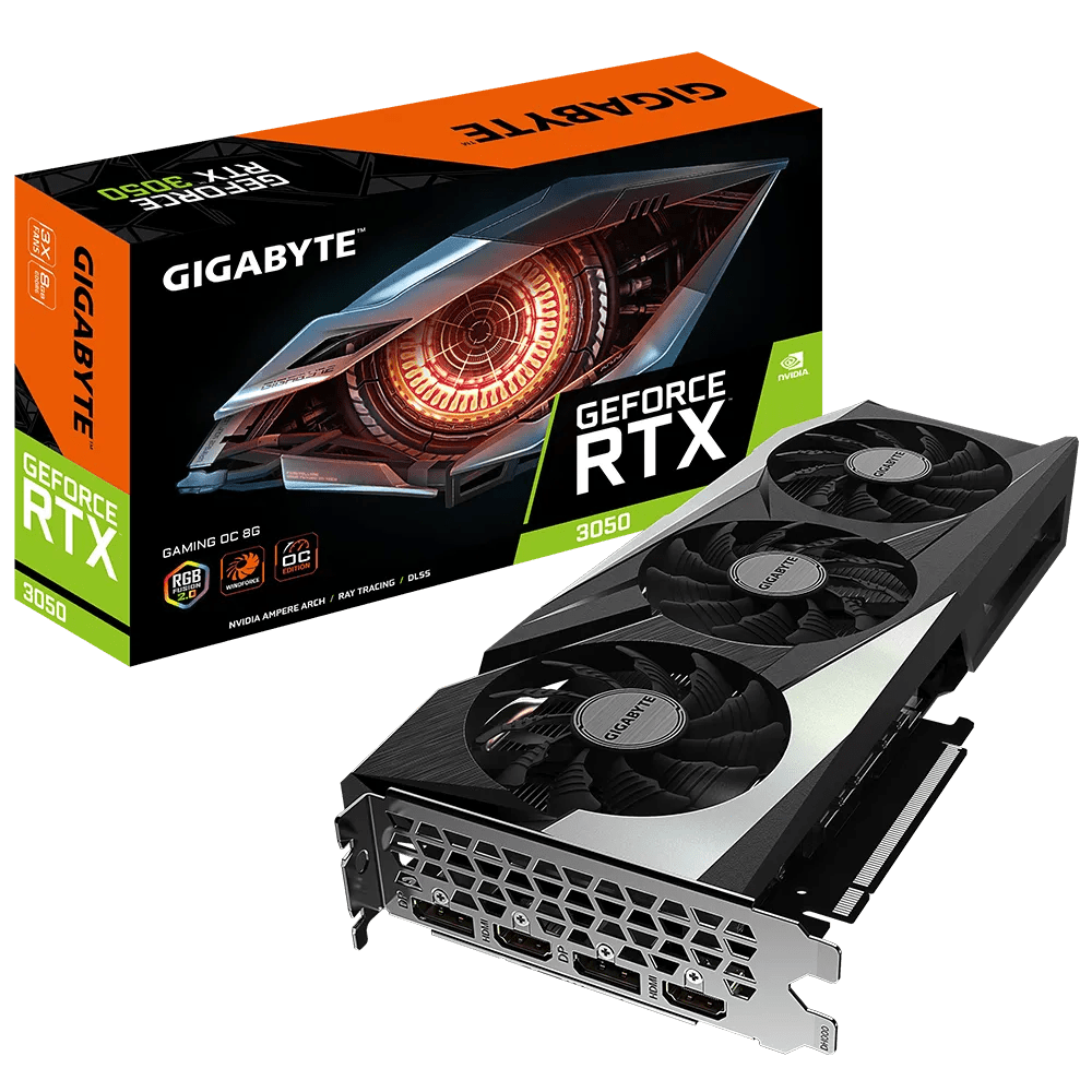 GIGABYTE GeForce RTX 3050 GAMING OC 8G Gaming Graphics Card | GV - N3050GAMINGOC - 8GD | - Vektra Computers LLC
