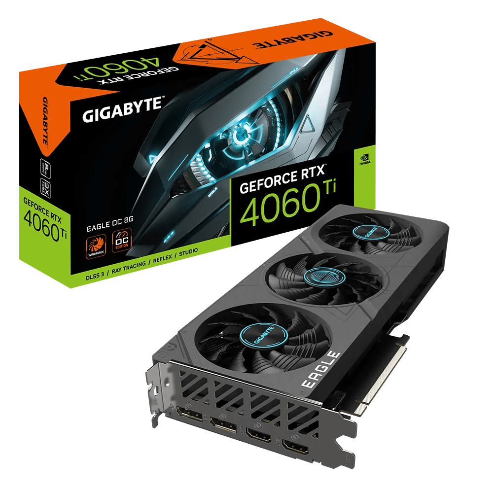 GIGABYTE GeForce RTX 4060 Ti EAGLE OC 8G Gaming Graphics Card | GV - N406TEAGLEOC - 8GD | - Vektra Computers LLC