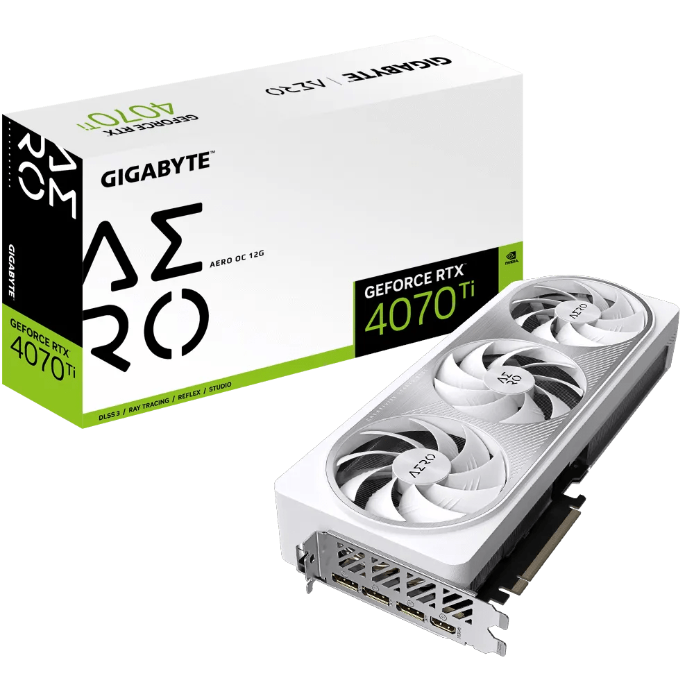 GIGABYTE GeForce RTX 4070 Ti AERO OC 12G Gaming Graphics Card | GV - N407TAEROOC - 12GD | - Vektra Computers LLC