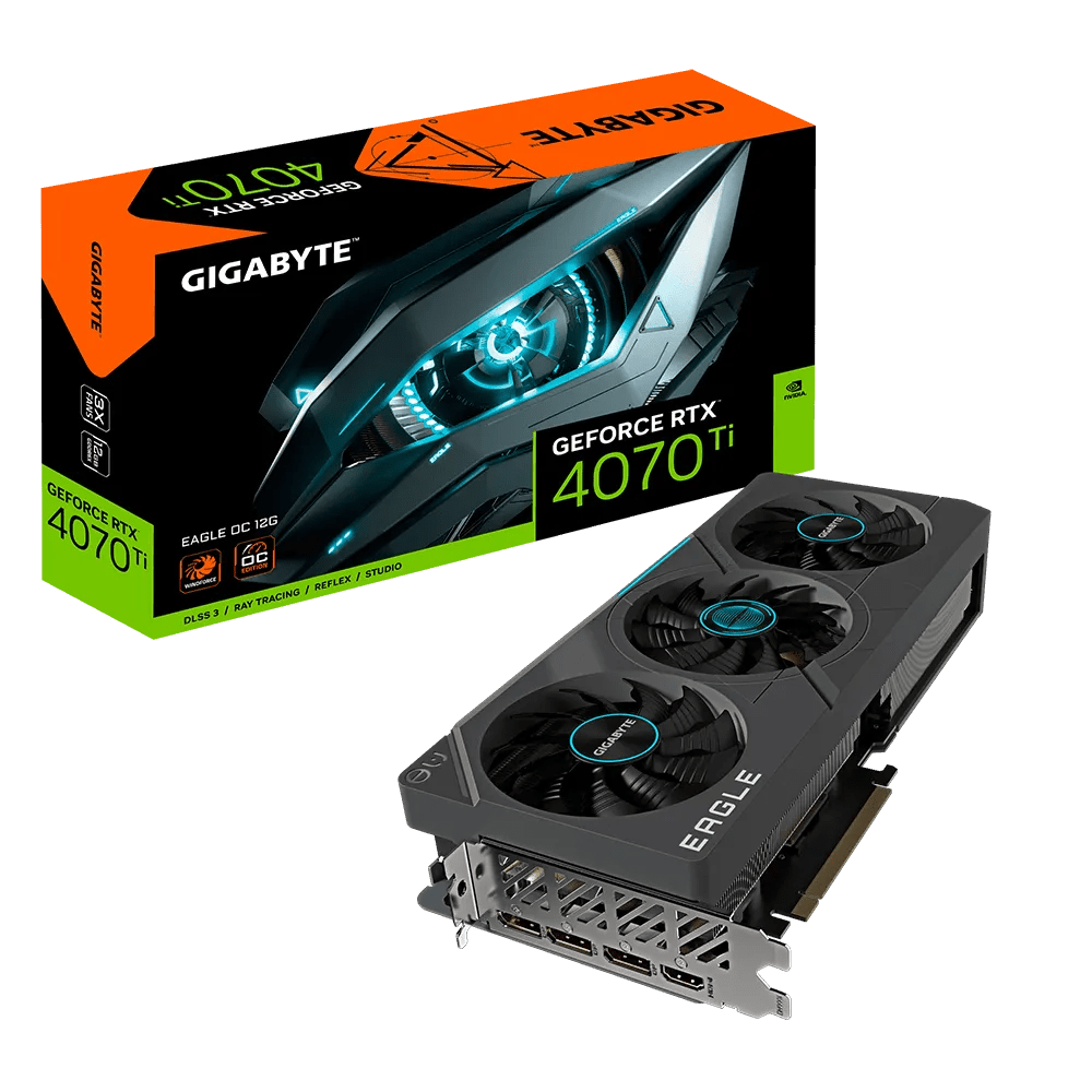 GIGABYTE GeForce RTX 4070 Ti EAGLE OC 12G Gaming Graphics Card | GV - N407TEAGLEOC - 12GD | - Vektra Computers LLC