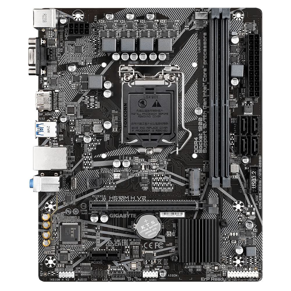 GIGABYTE H510M H V2 Intel 500 Series mATX Motherboard | H510M - H - V2 | - Vektra Computers LLC