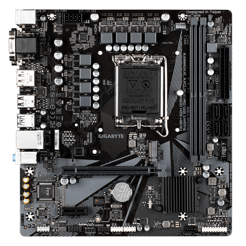 Gigabyte H610M S2H DDR4 Intel Motherboard | H610M - S2H - V2 - DDR4 | - Vektra Computers LLC