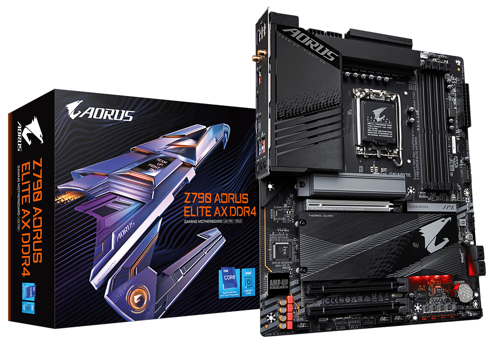 Gigabyte Z790 A Elite AX DDR4 700 Series ATX Motherboard | Z790 - A - ELITE - AX - DDR4 | - Vektra Computers LLC