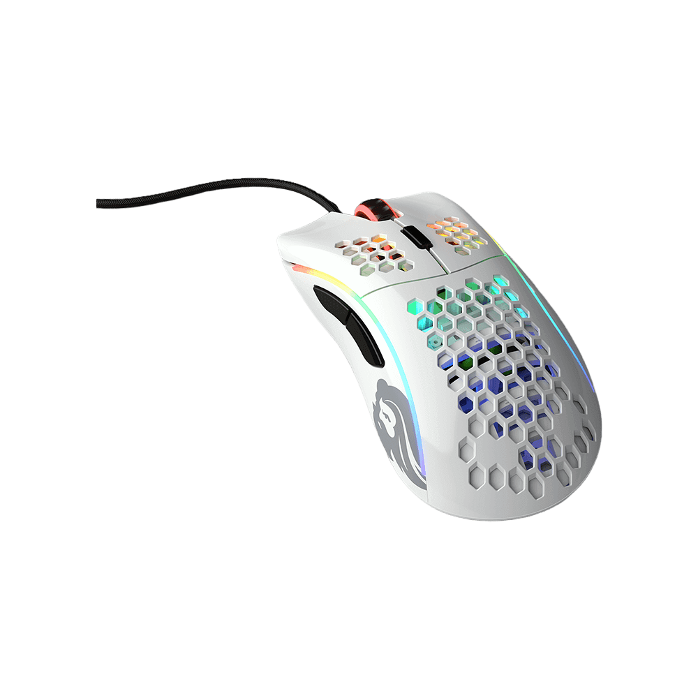 Glorious Model D Glossy White RGB Gaming Mouse - Vektra Computers LLC
