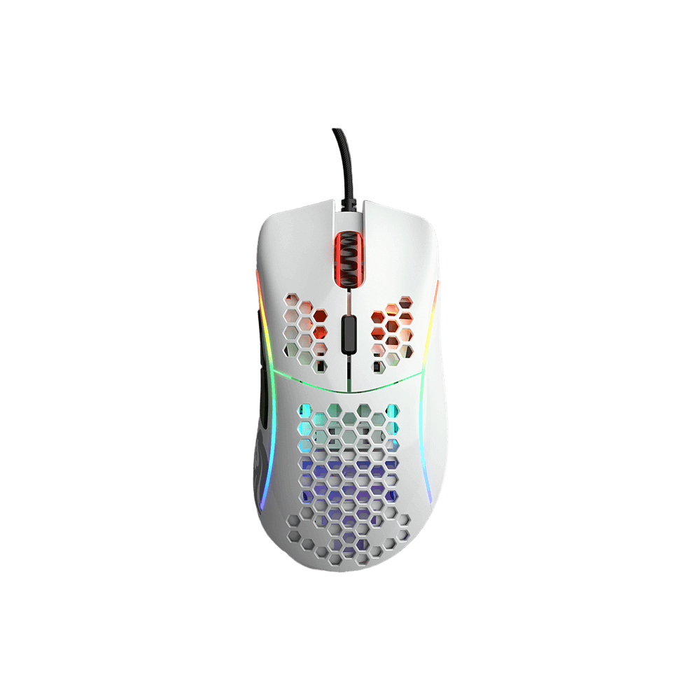 Glorious Model D Glossy White RGB Gaming Mouse - Vektra Computers LLC