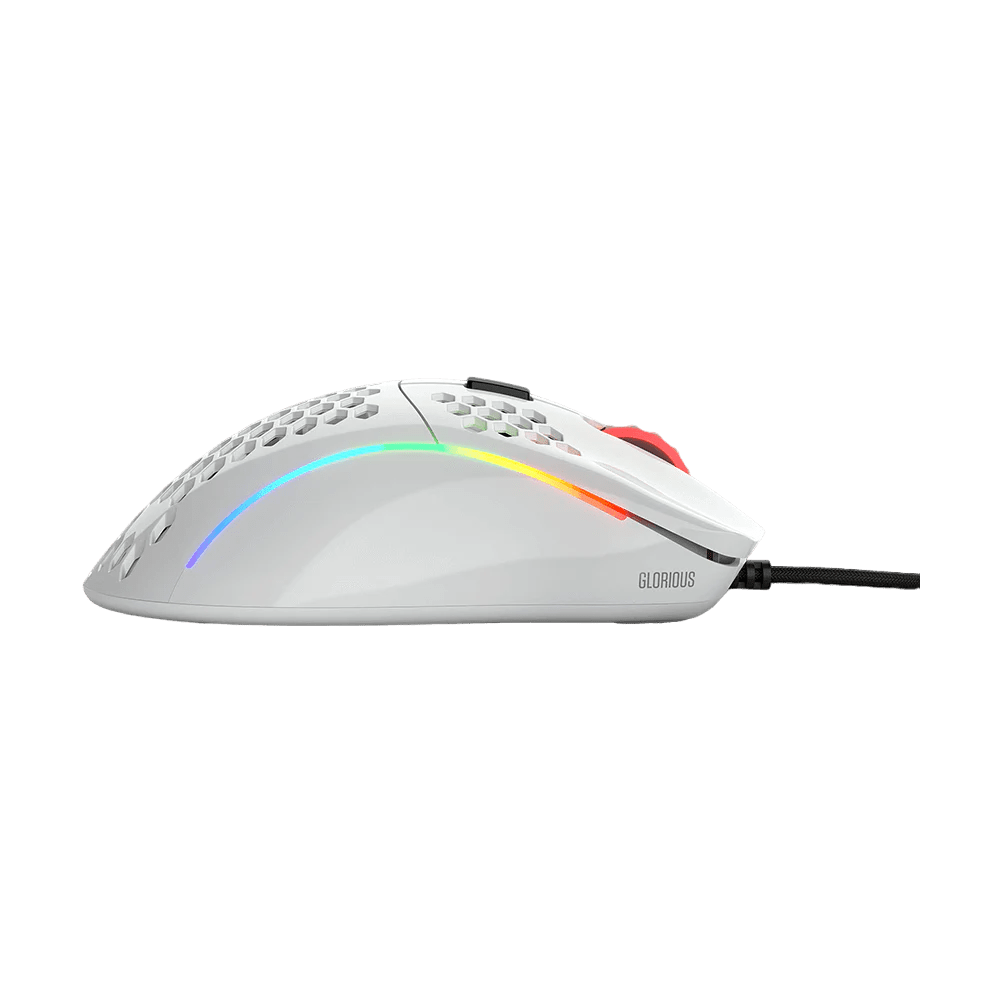 Glorious Model D Glossy White RGB Gaming Mouse - Vektra Computers LLC