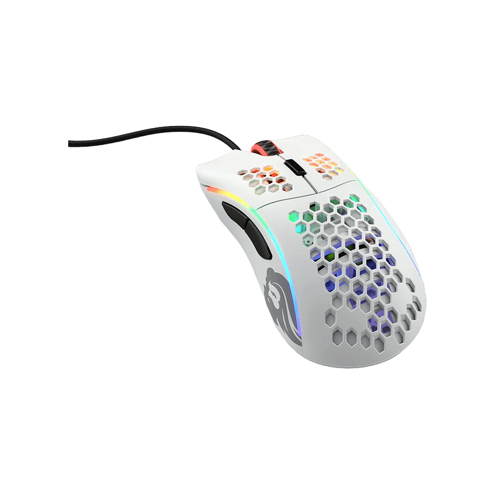 Glorious Model D Matte White RGB Gaming Mouse - Vektra Computers LLC