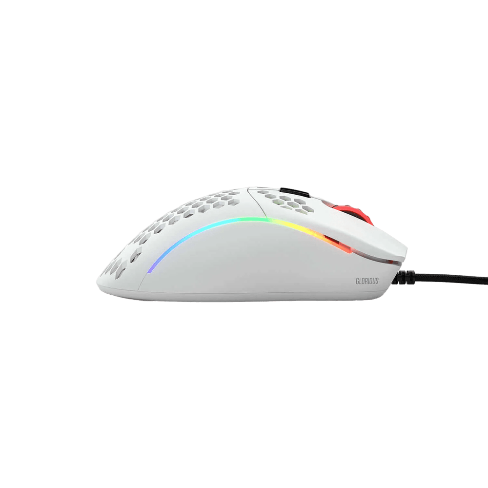 Glorious Model D Minus Matte White RGB Gaming Mouse - Vektra Computers LLC