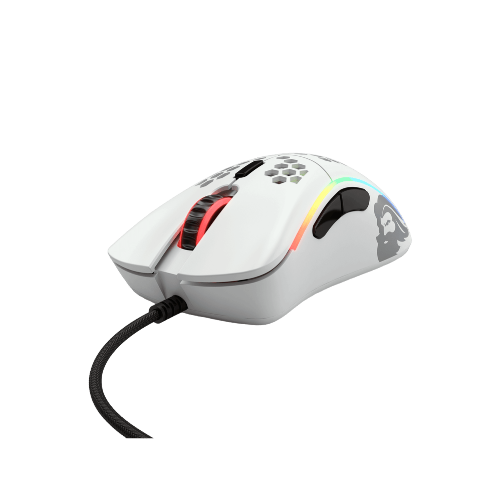 Glorious Model D Minus Matte White RGB Gaming Mouse - Vektra Computers LLC