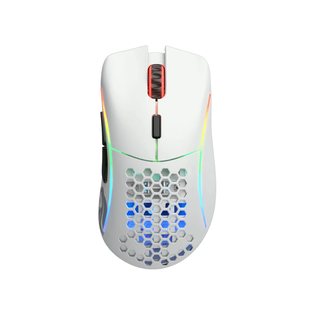 Glorious Model D Wireless Matte White RGB Gaming Mouse - Vektra Computers LLC