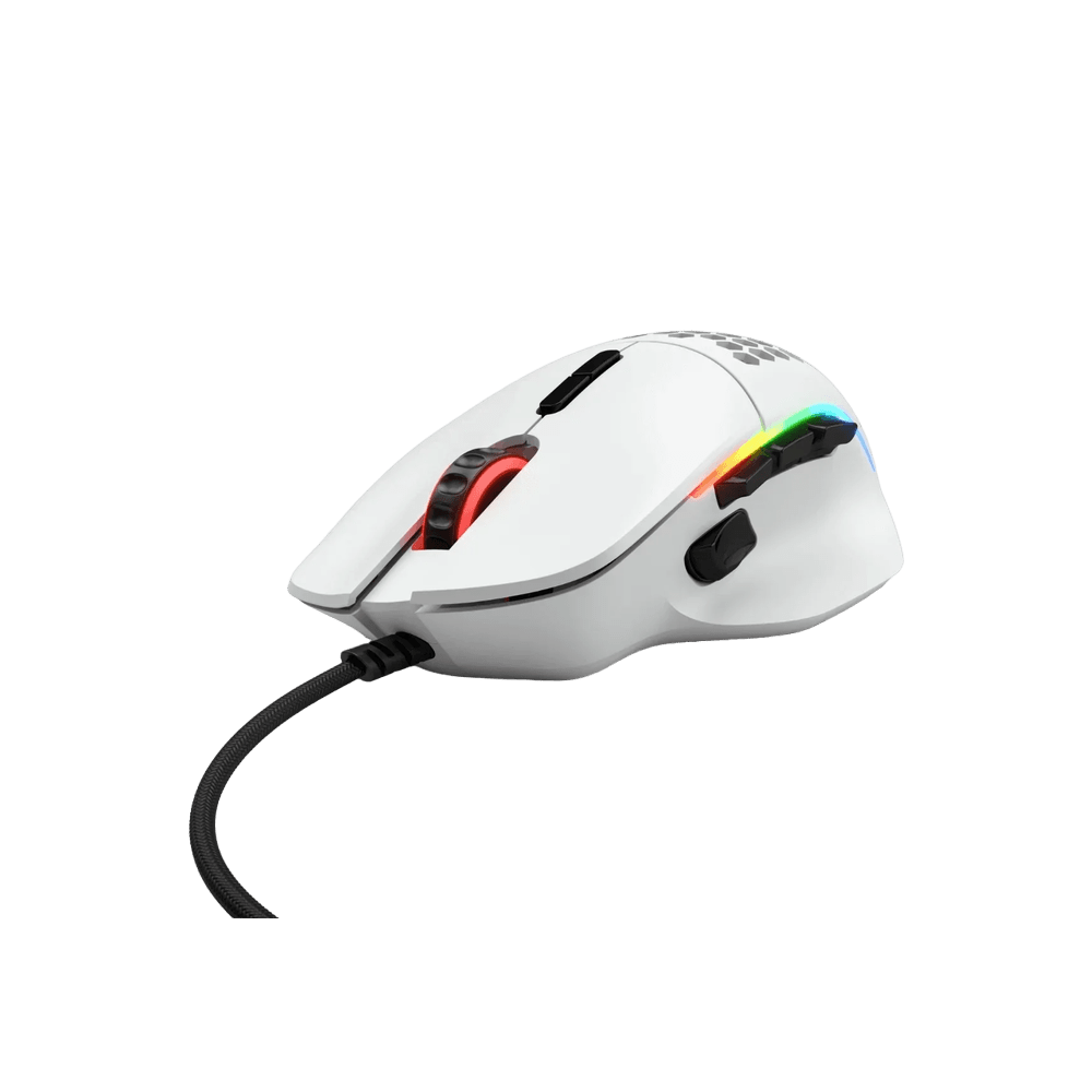 Glorious Model I Matte White RGB Gaming Mouse - Vektra Computers LLC
