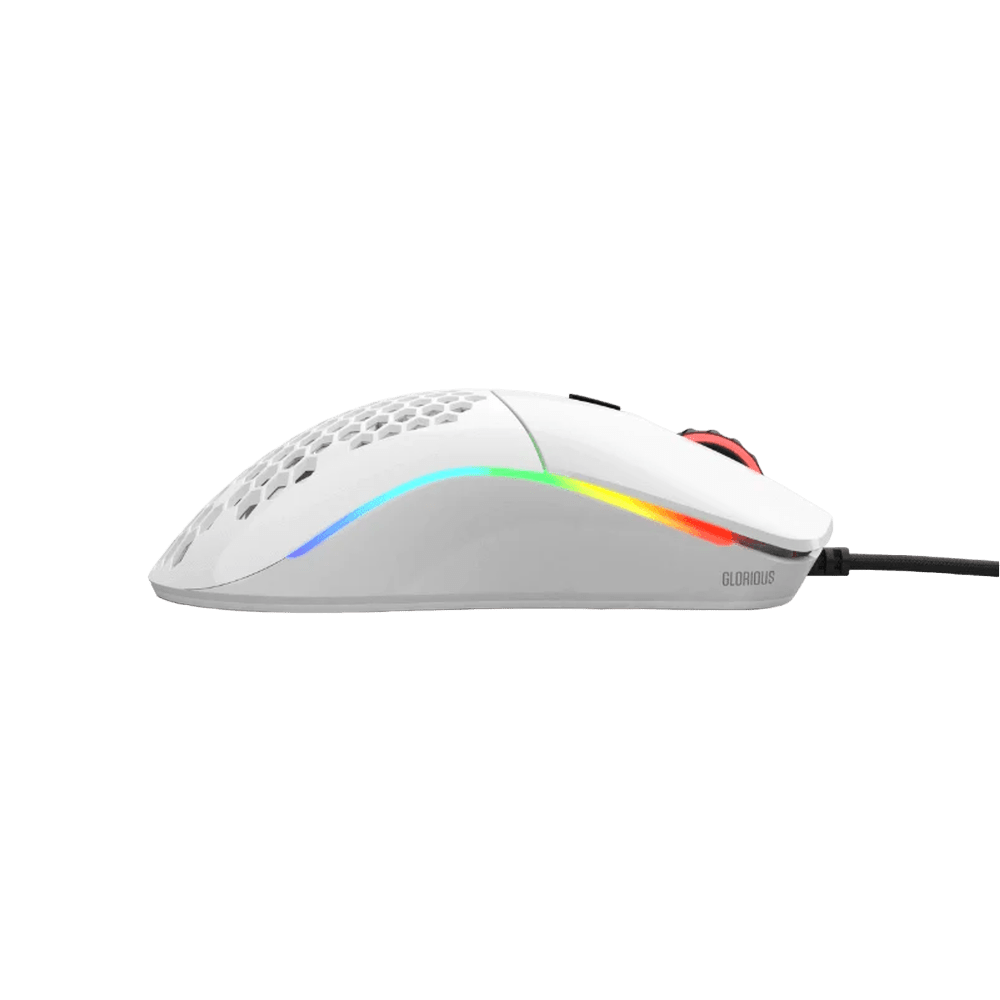 Glorious Model O Glossy White RGB Gaming Mouse - Vektra Computers LLC