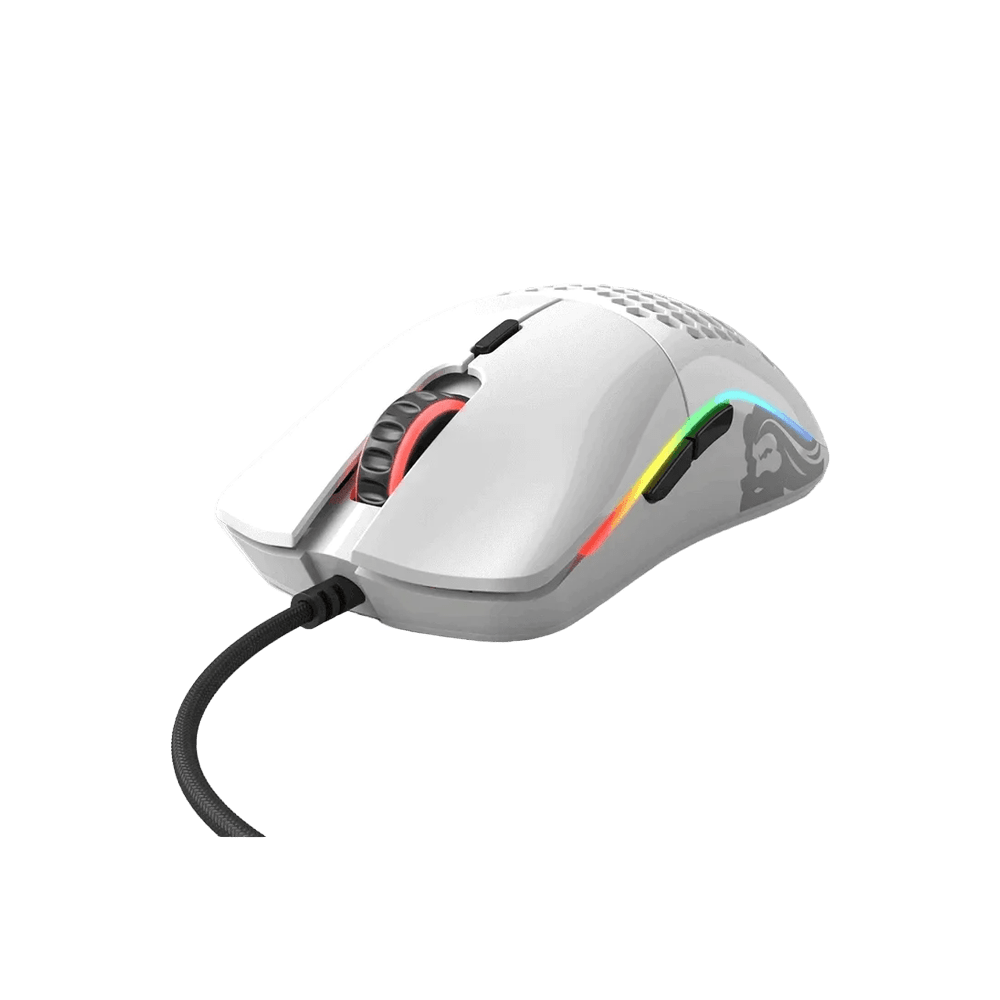 Glorious Model O Glossy White RGB Gaming Mouse - Vektra Computers LLC