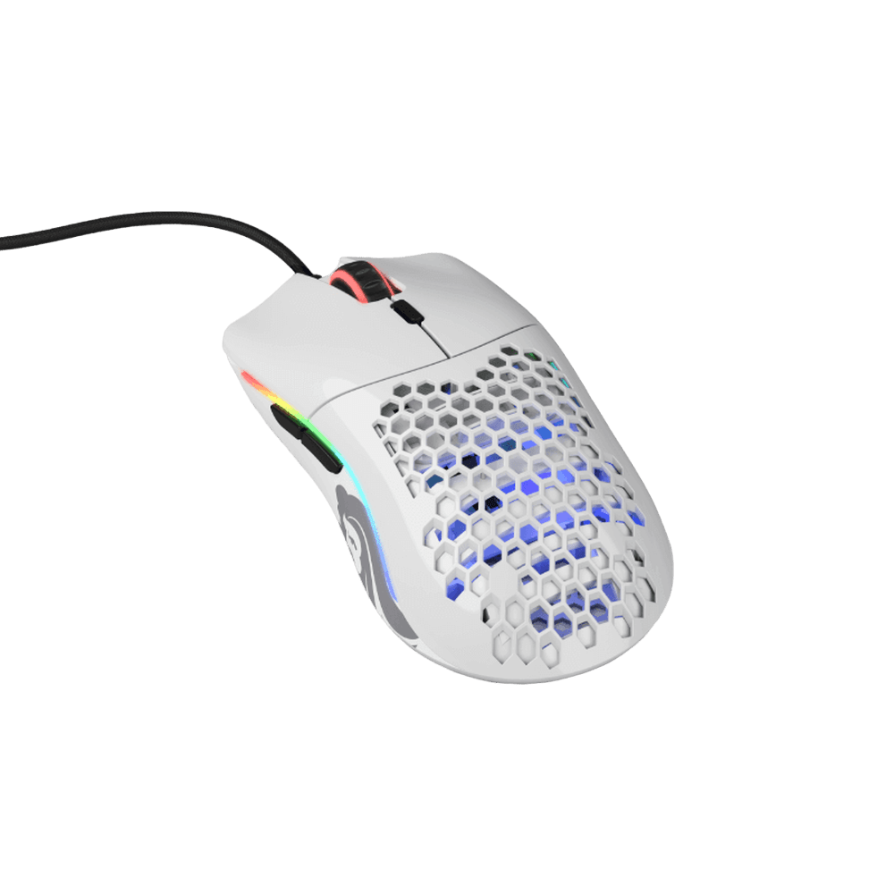Glorious Model O Glossy White RGB Gaming Mouse - Vektra Computers LLC