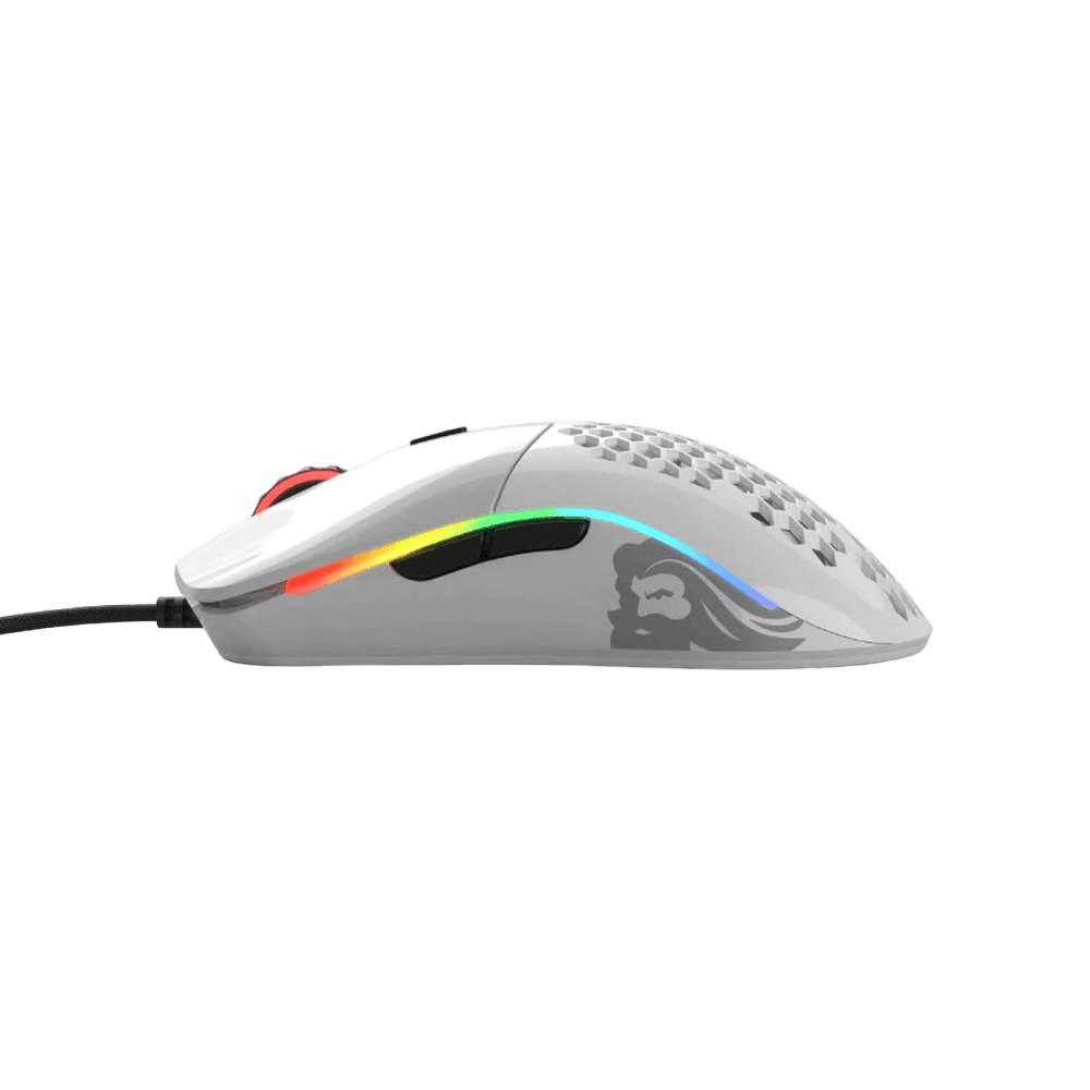 Glorious Model O Glossy White RGB Gaming Mouse - Vektra Computers LLC