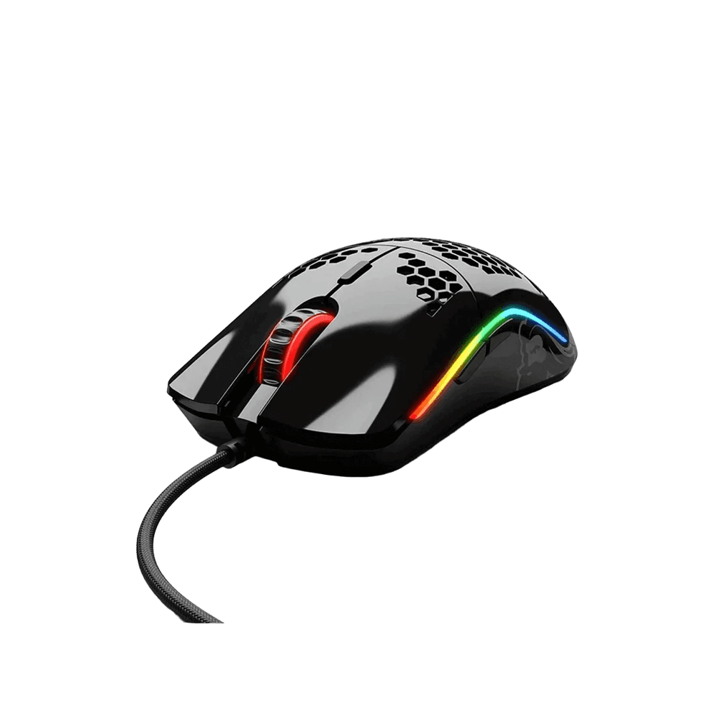 Glorious Model O Minus Glossy Black RGB Gaming Mouse - Vektra Computers LLC