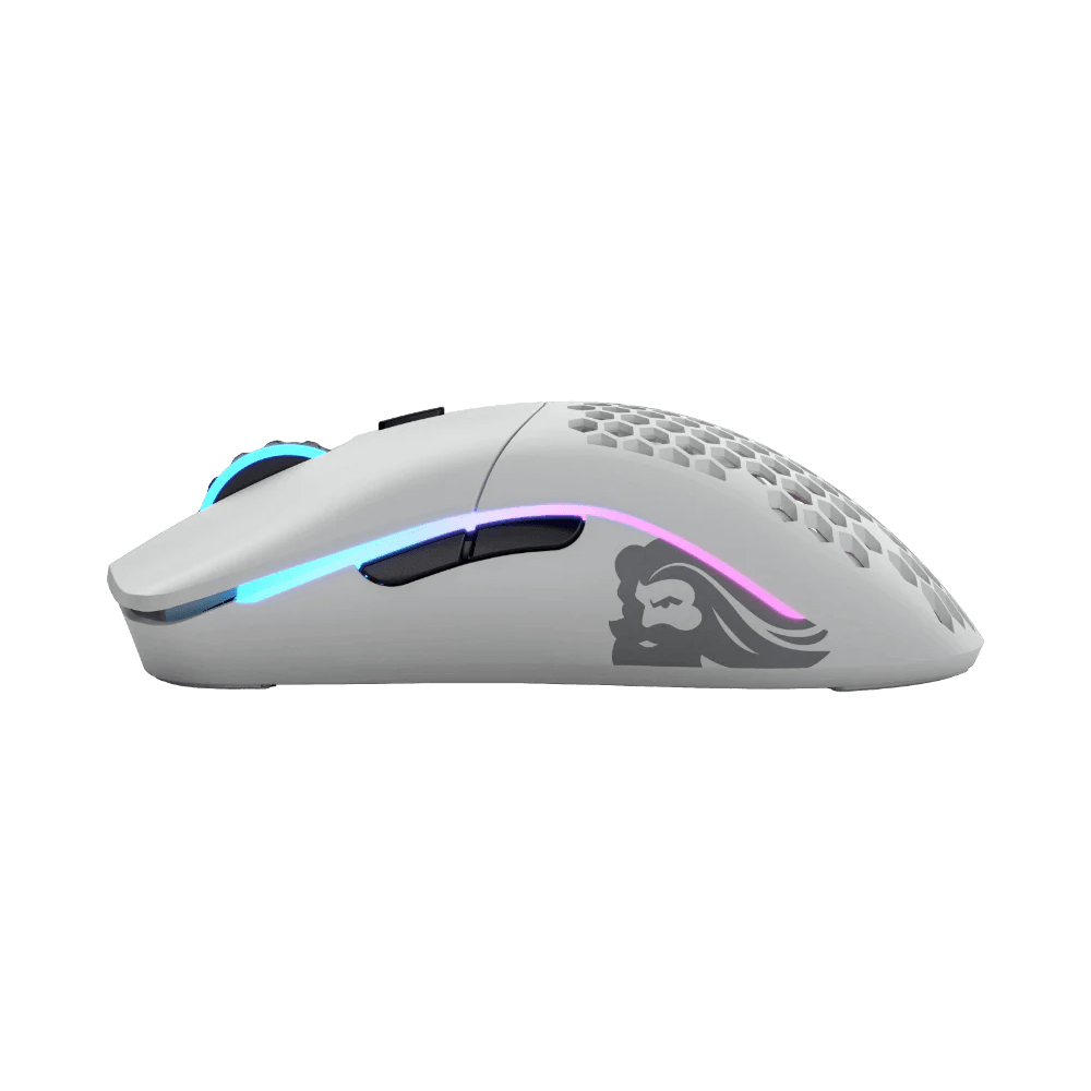 Glorious Model O Minus Wireless Matte White RGB Gaming Mouse - Vektra Computers LLC