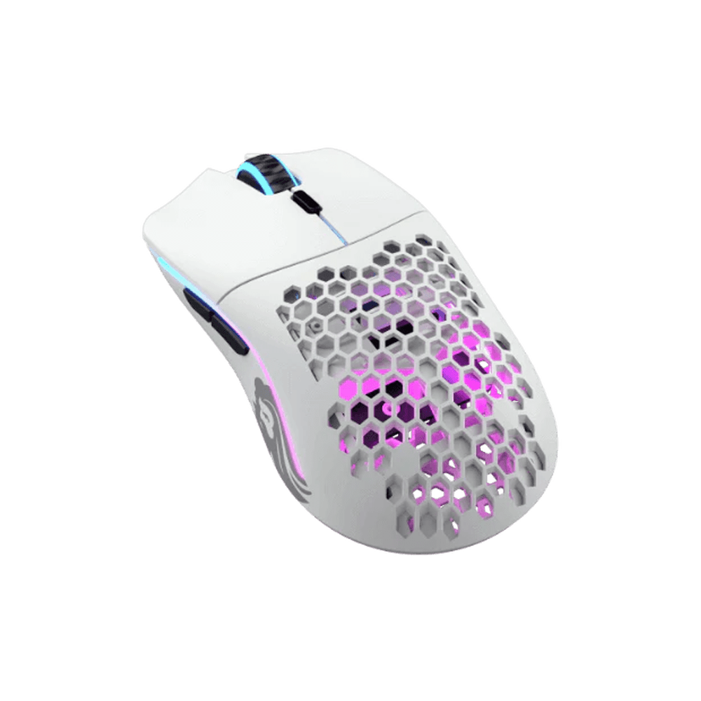 Glorious Model O Wireless Matte White RGB Gaming Mouse - Vektra Computers LLC