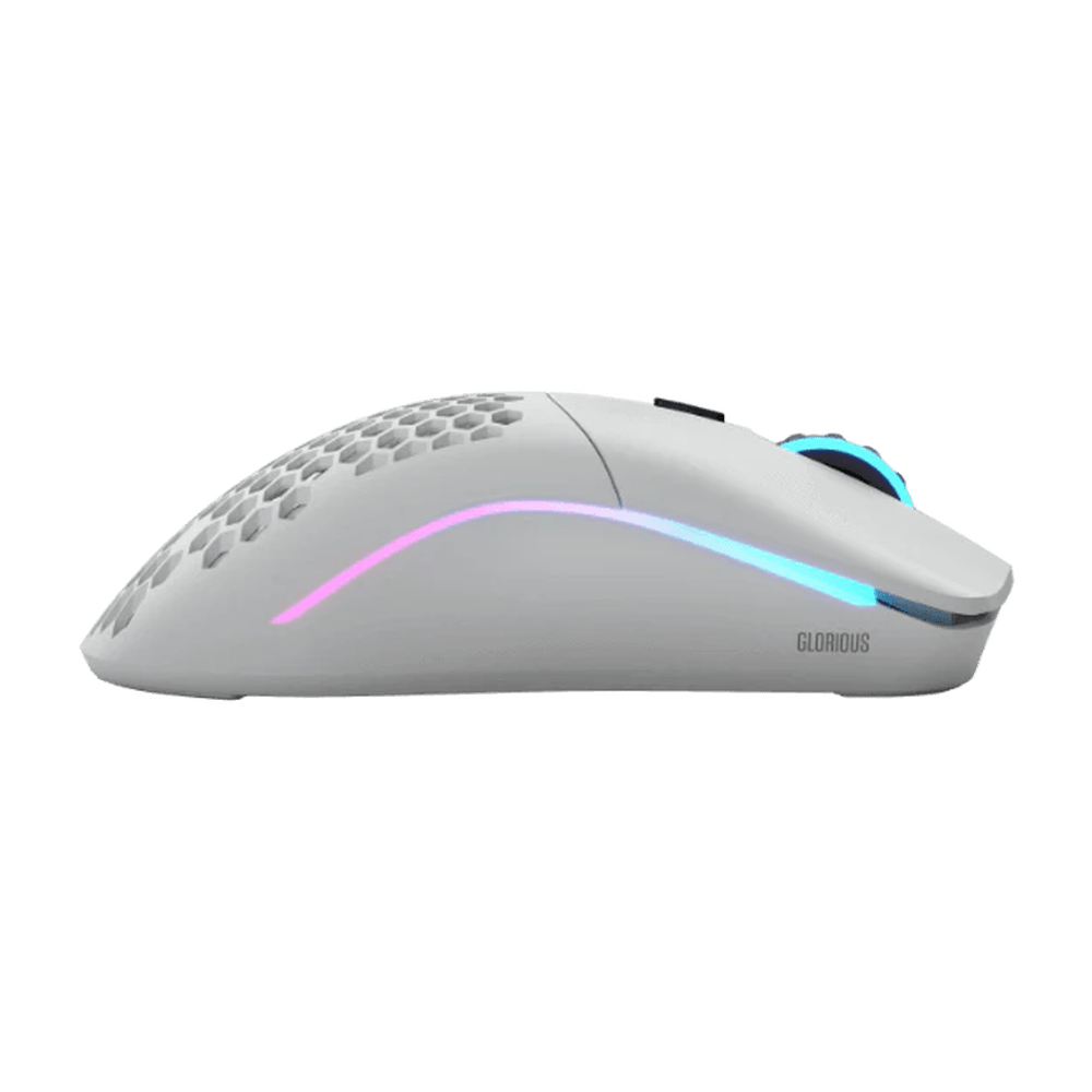 Glorious Model O Wireless Matte White RGB Gaming Mouse - Vektra Computers LLC