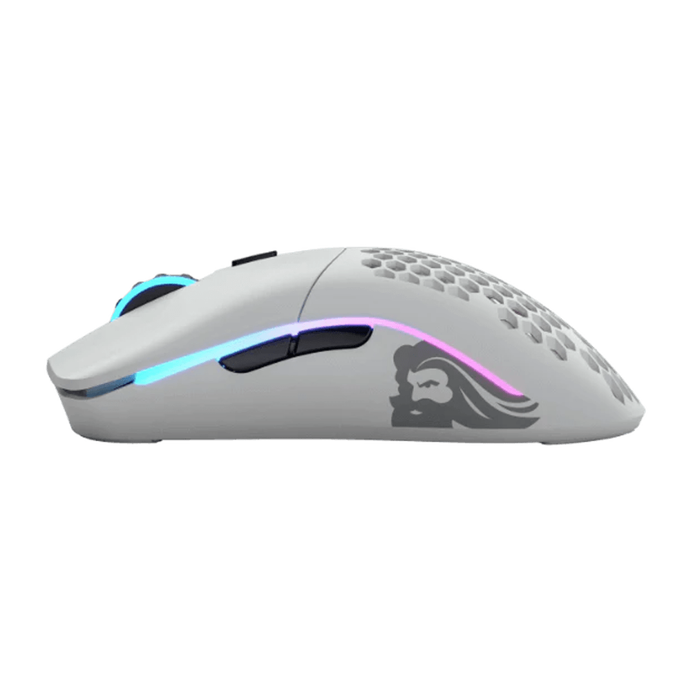 Glorious Model O Wireless Matte White RGB Gaming Mouse - Vektra Computers LLC