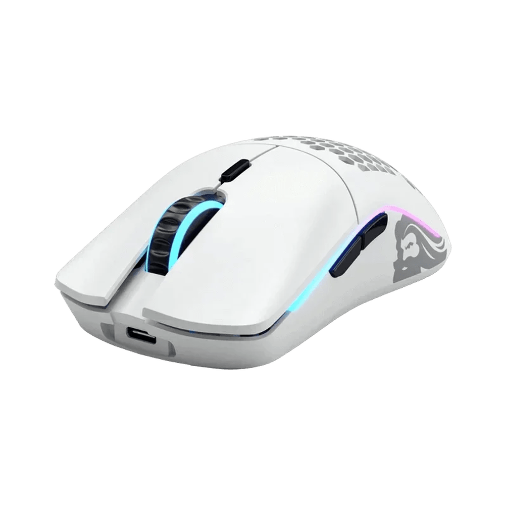 Glorious Model O Wireless Matte White RGB Gaming Mouse - Vektra Computers LLC