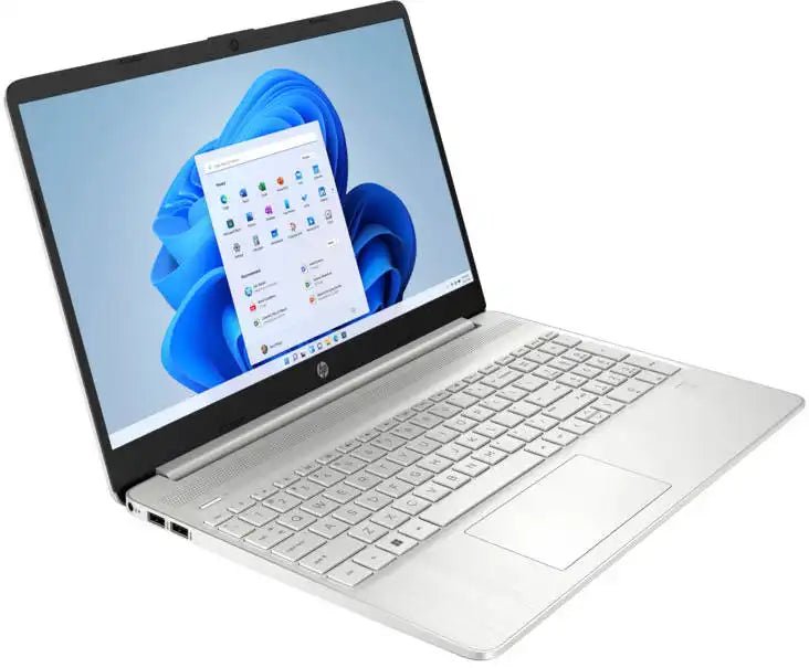 HP 15 - dy5131wm Laptop, 15.6" FHD 1920 x 1080 Display, Intel Core i3 - 1215U Processor, 8GB RAM, 256GB SSD, Intel UHD Graphics, English Keyboard, Windows 11 Home S Mode, Natural Silver | 8R0M1UA#ABA - Vektra Computers LLC