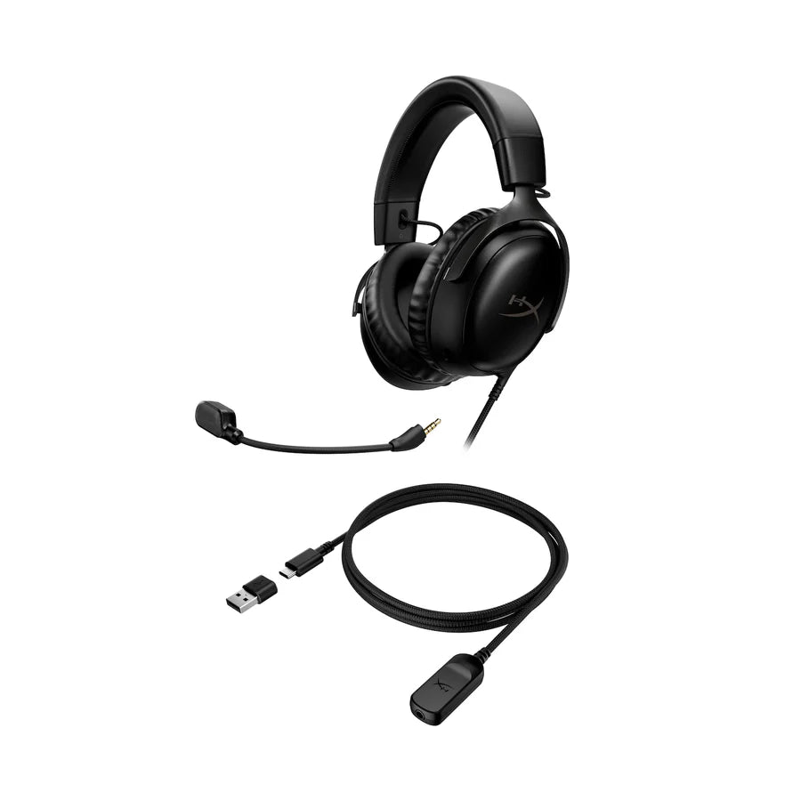 HyperX Cloud III Gaming Headset - Black | 727A8AA - Vektra Computers LLC