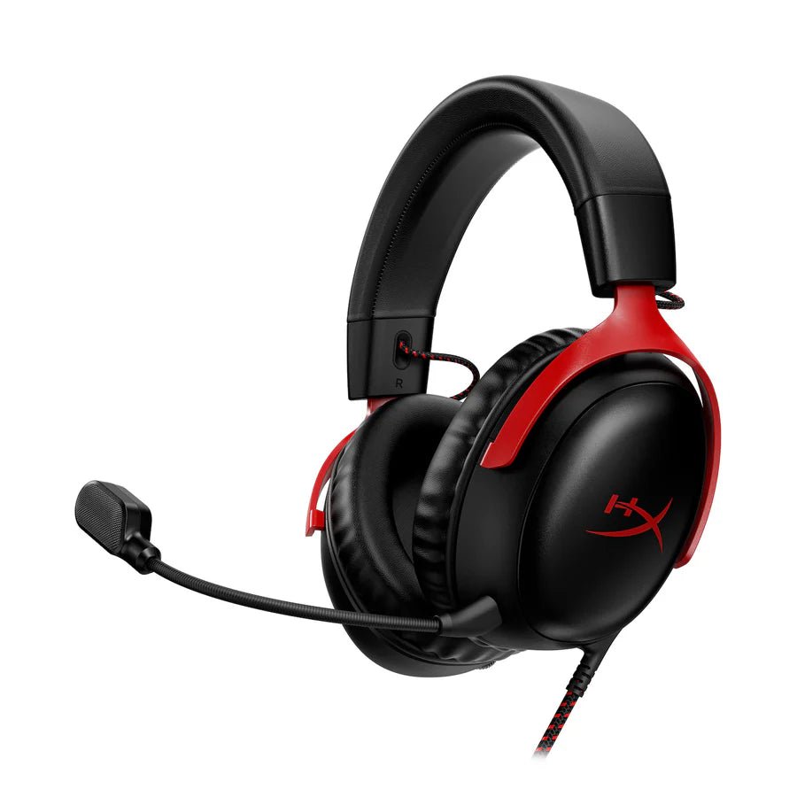 HyperX Cloud III Gaming Headset - Black/Red | 727A9AA - Vektra Computers LLC