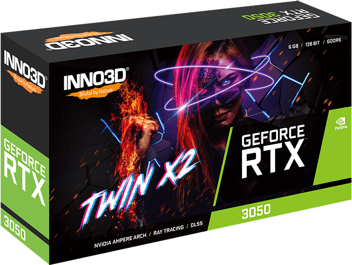 INNO3D GEFORCE RTX™ 3050 6GB TWIN X2 | N30502 - 06D6 - 1711VA60 - 835168004061 - Vektra Computers LLC