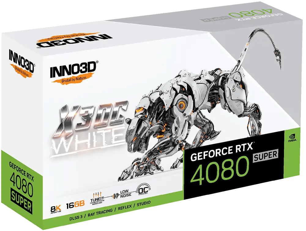 INNO3D GeForce RTX 4080 SUPER X3 OC WHITE Gaming Graphics Card | N408S3 - 166XX - 18703259 - Vektra Computers LLC