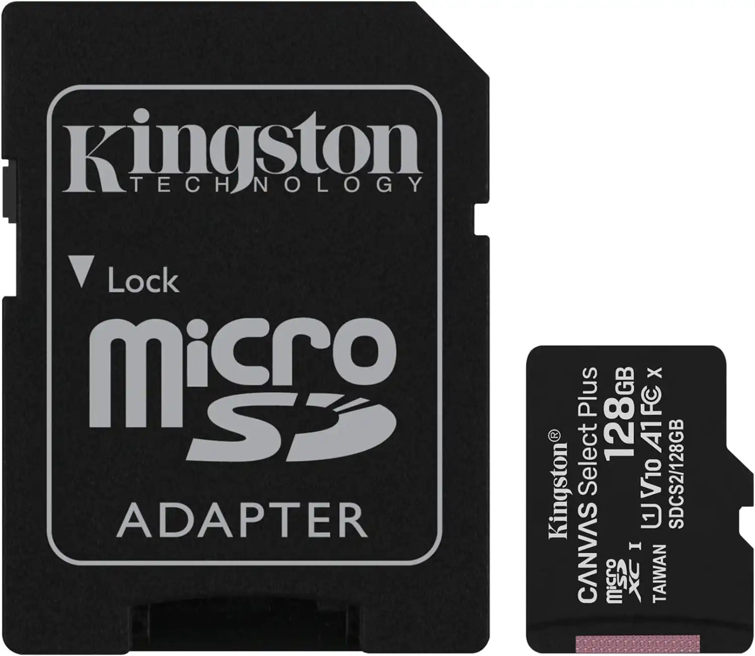 Kingston 128GB Canvas Select Plus microSD Memory Card Class 10 UHS - I speeds up to 100MB/s Android A1 Performance Class | SDCS2/128GB - Vektra Computers LLC