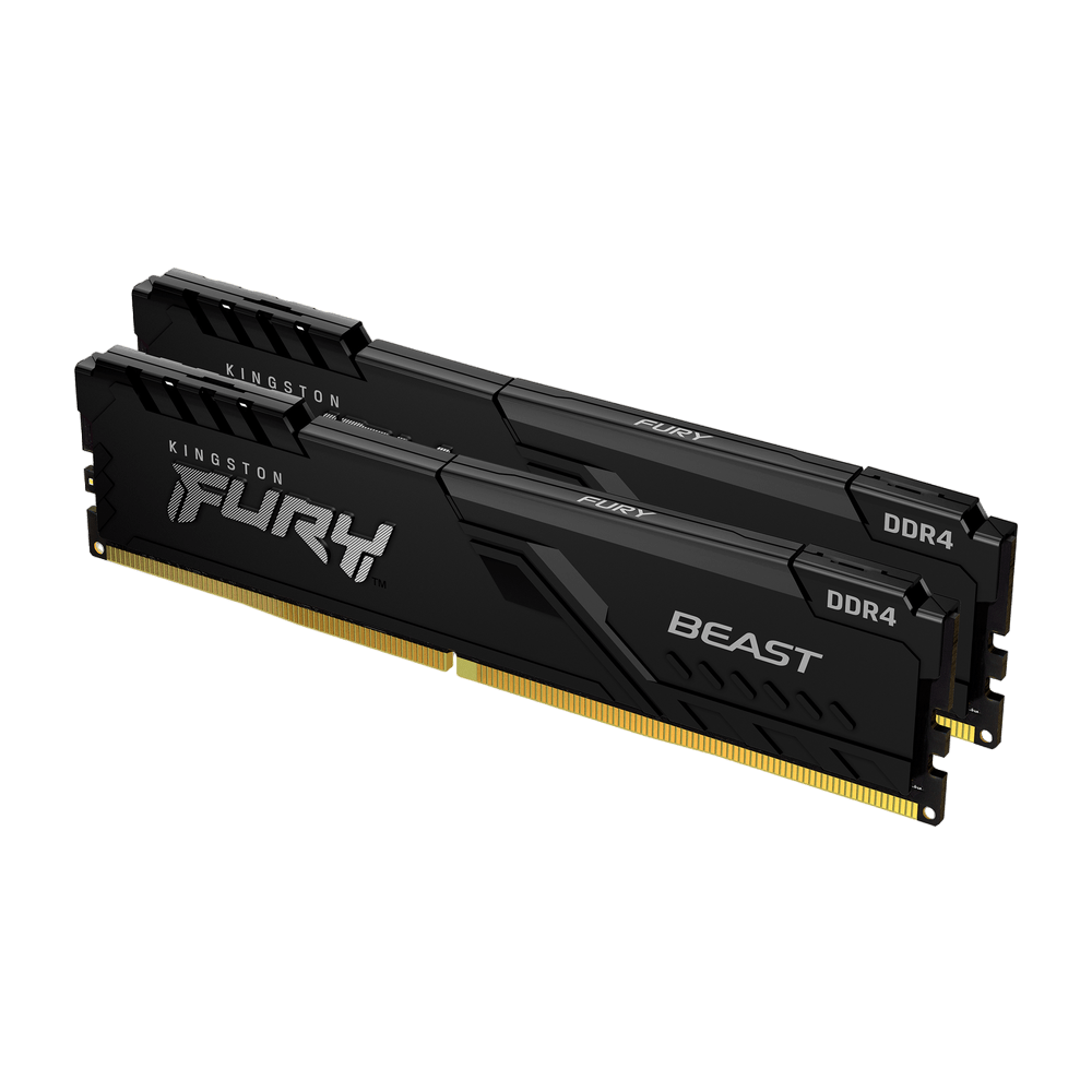 Kingston Fury Beast 16GB (8GBx2) DDR4 3200MHz Desktop Memory - Vektra Computers LLC