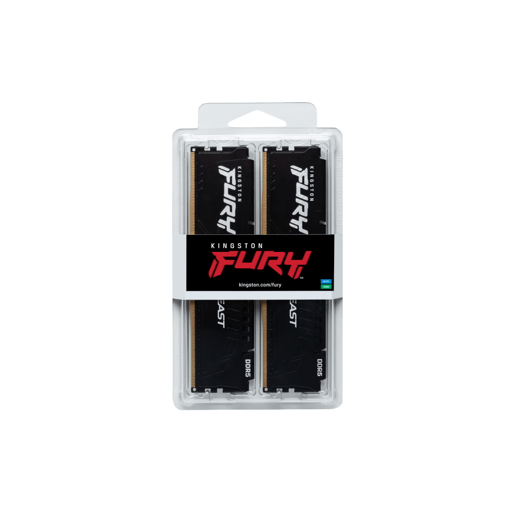 Kingston Fury Beast 16GB (8GBx2) DDR5 5200MHz Desktop Memory - Vektra Computers LLC