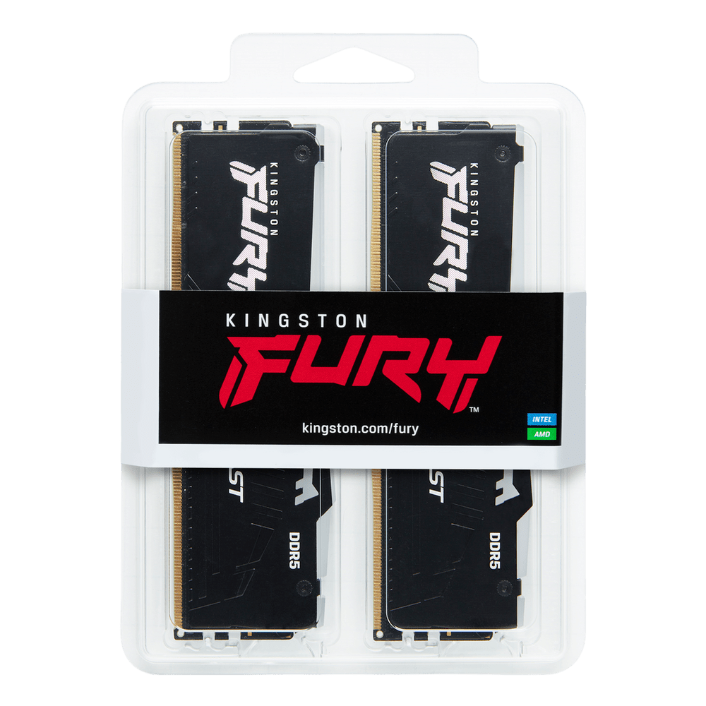 Kingston Fury Beast RGB 16GB (8GBx2) DDR5 5200MHz Desktop Memory - Vektra Computers LLC