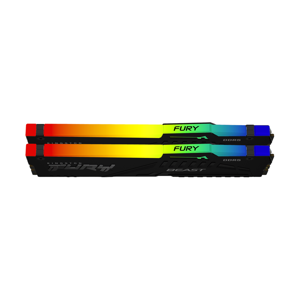 Kingston Fury Beast RGB 16GB (8GBx2) DDR5 5600MHz Desktop Memory - Vektra Computers LLC
