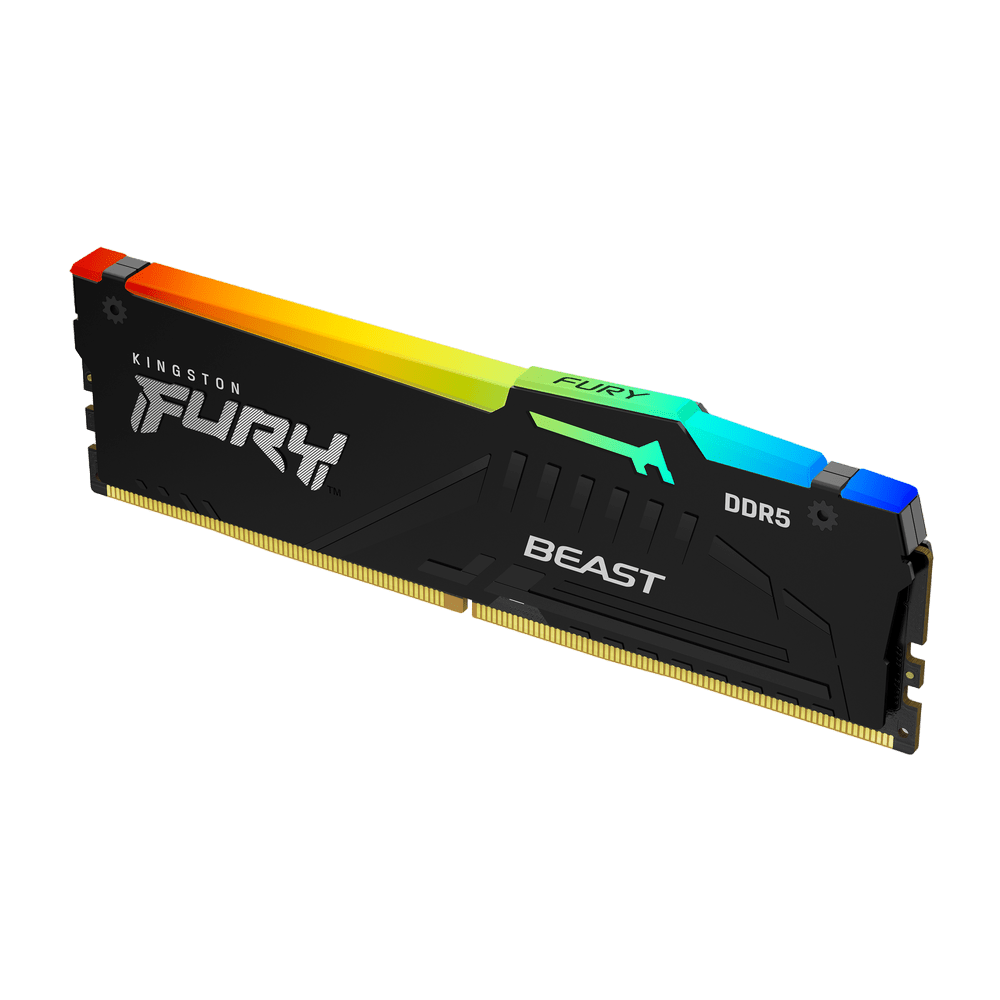 Kingston Fury Beast RGB 16GB DDR5 5200MHz Desktop Memory - Vektra Computers LLC