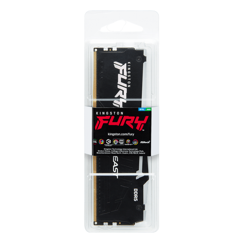 Kingston Fury Beast RGB 16GB DDR5 5200MHz Desktop Memory - Vektra Computers LLC
