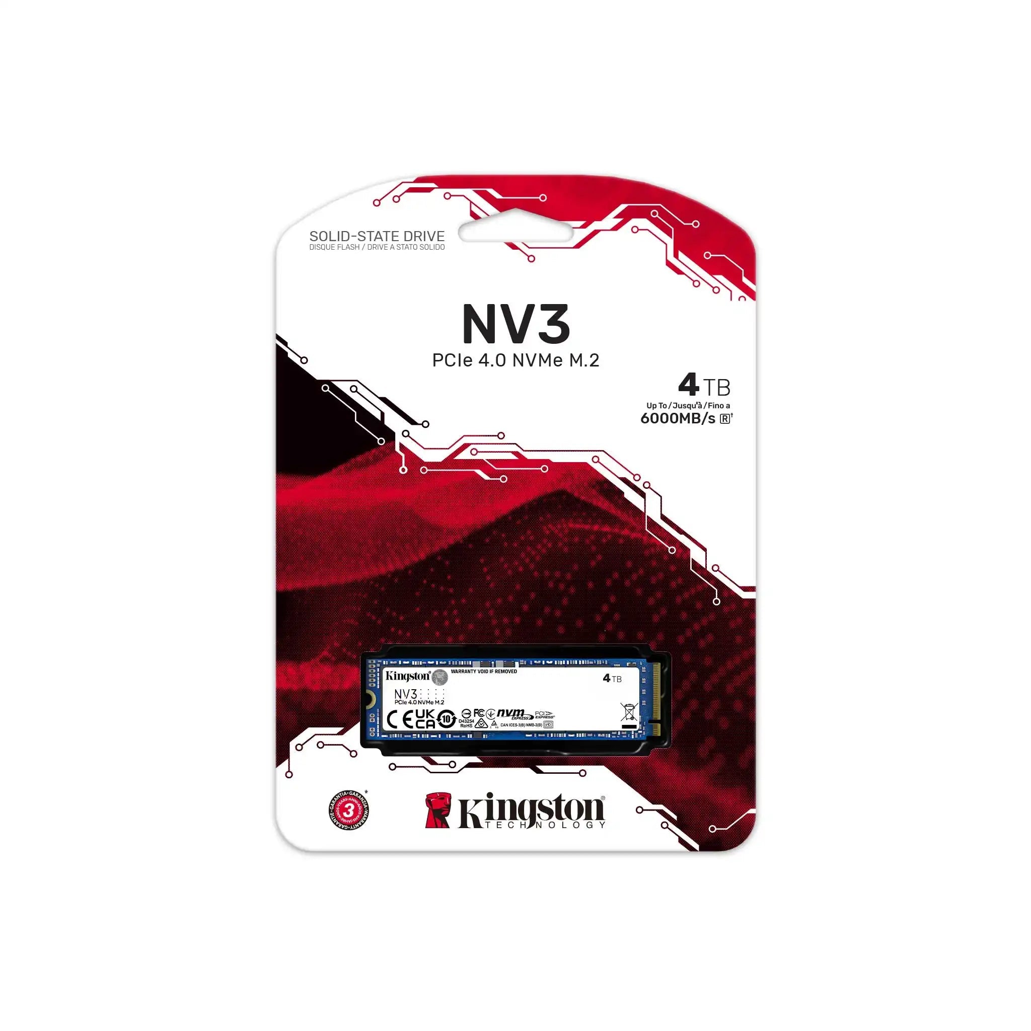 Kingston NV3 PCIe 4.0 NVMe SSD - Vektra Computers LLC