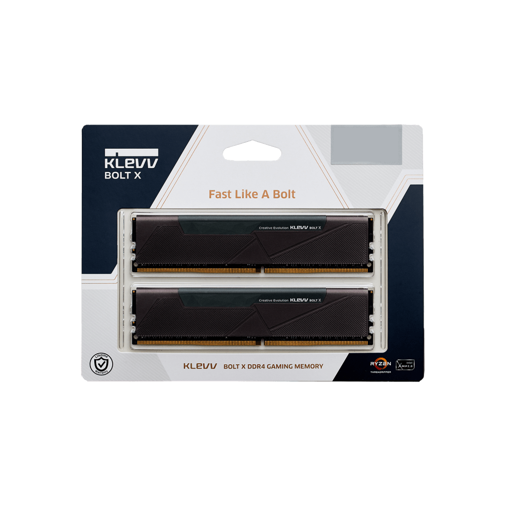 Klevv BOLT X 32GB (16GBx2) DDR4 3200MHz Desktop Memory - Vektra Computers LLC