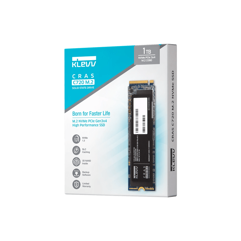 Klevv Cras C720 PCIe Gen3 NVMe M.2 SSD - Vektra Computers LLC