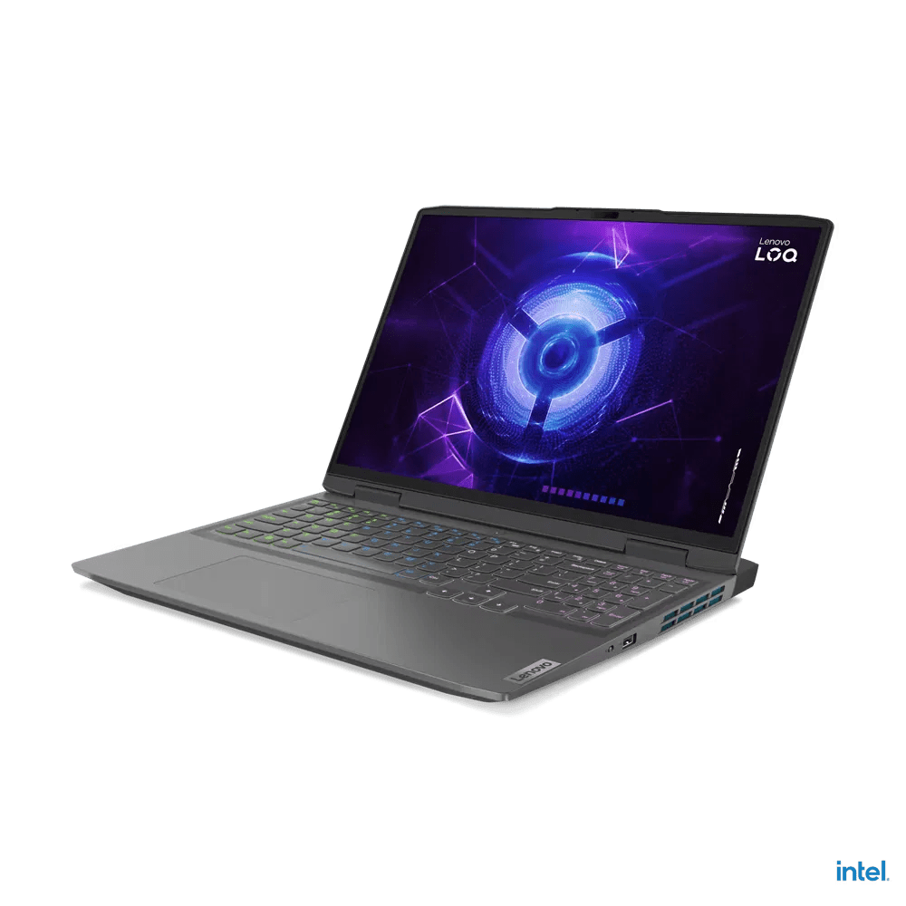 Lenovo Gaming LOQ3 16IRH8 Gaming Laptop Intel Core i7 - 13620H, 16GB RAM, 512GB SSD, NVIDIA GeForce RTX 4050 6GB, 16" WUXGA, ENG Keyboard, Bluetooth, Storm Grey, Windows 11 Pro | 82XW0093PS - Vektra Computers LLC