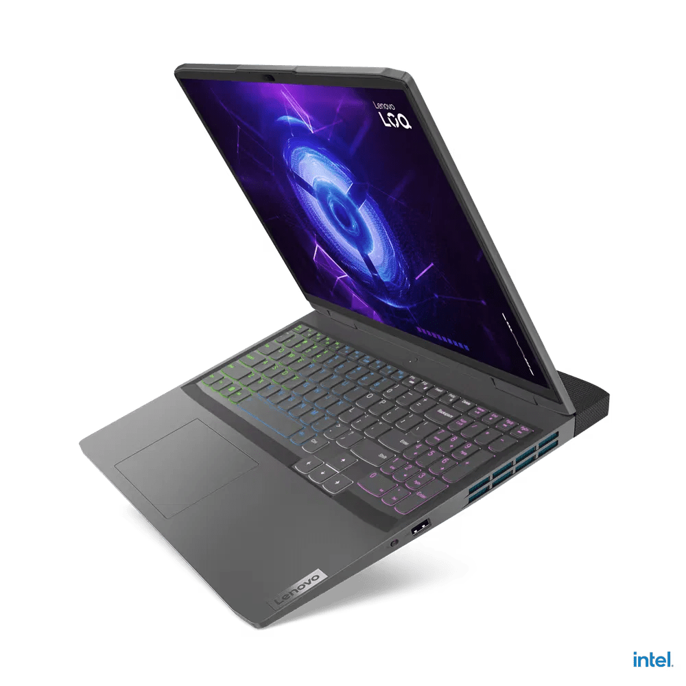 Lenovo Gaming LOQ3 16IRH8 Gaming Laptop Intel Core i7 - 13620H, 16GB RAM, 512GB SSD, NVIDIA GeForce RTX 4050 6GB, 16" WUXGA, ENG Keyboard, Bluetooth, Storm Grey, Windows 11 Pro | 82XW0093PS - Vektra Computers LLC