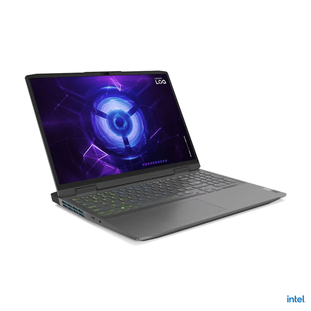 Lenovo Gaming LOQ3 16IRH8 Gaming Laptop Intel Core i7 - 13620H, 16GB RAM, 512GB SSD, NVIDIA GeForce RTX 4050 6GB, 16" WUXGA, ENG Keyboard, Bluetooth, Storm Grey, Windows 11 Pro | 82XW0093PS - Vektra Computers LLC