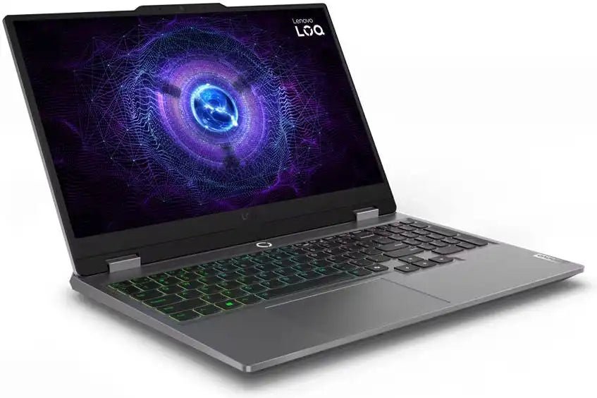 Lenovo LOQ 15IRX9 Gaming Laptop, 15.6" FHD IPS 144Hz Display, Intel Core i7 - 13650HX, 16GB RAM, 512GB SSD, GeForce RTX 4060 8GB Graphics, White Backlit ENG - ARAB K/B, Grey, + Windows 11 Pro Retail | 83DV000CAX - Vektra Computers LLC